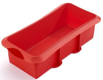 Prostokątna, silikonowa forma do ciasta 28cm czerwona LEKUE