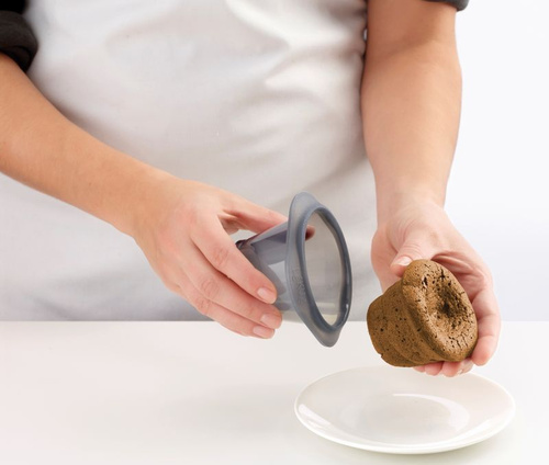 Foremki do fondantów 6 sztuk silikonowe szare LEKUE