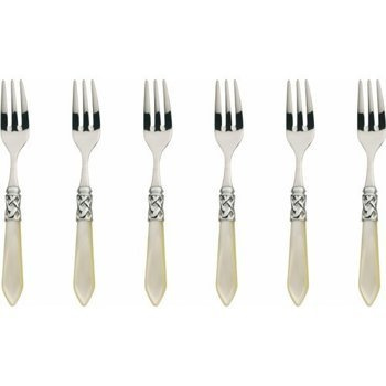 Zestaw 6 widelczyków do ciasta Aladdin ivory BUGATTI