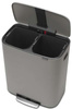 Kosz Bo Pedal Bin 2x30l szary betonowy powłoka mineralna BRABANTIA