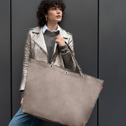Torba shopper XL herringbone mokka REISENTHEL