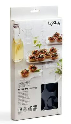 Forma do pieczenia tartaletek (15 sztuk) silikonowa czarna LEKUE