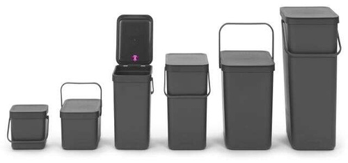 Kosz 25 l Sort&Go Dark Grey BRABANTIA