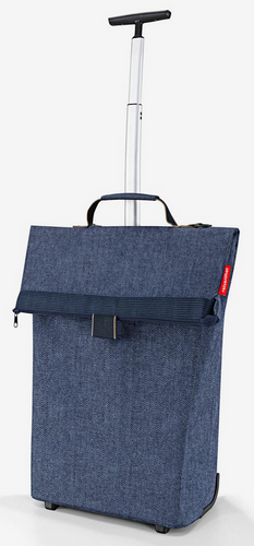Wózek trolley M herringbone dark blue REISENTHEL