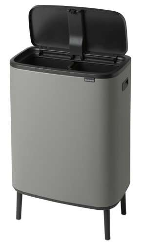 Kosz BO Touch Bin Hi 2x30 l  Mineral Concrete Grey BRABANTIA
