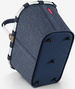 Koszyk carrybag herringbone dark blue REISENTHEL