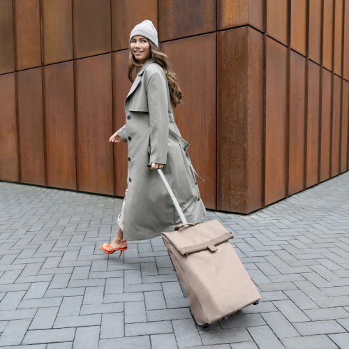 Wózek trolley M herringbone mokka REISENTHEL