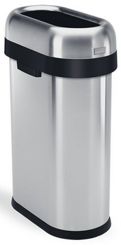 Kosz na śmieci 50l Slim open bin matowy SIMPLEHUMAN