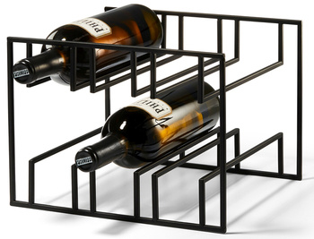 Stojak na wino Cubo czarny PHILIPPI
