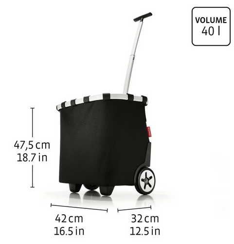 Wózek carrycruiser herringbone dark blue REISENTHEL