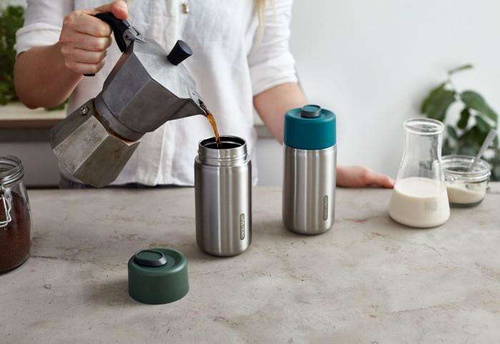 Stalowy kubek termiczny morski BLACK + BLUM