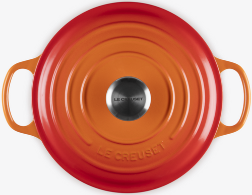Brytfanna żeliwna okrągła 24 cm płomienna LE CREUSET