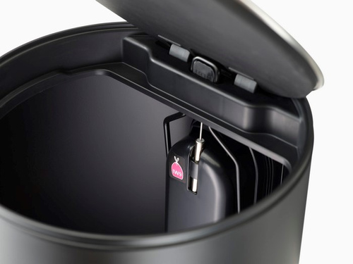 Kosz okrągły 10l Carbon Black Arc JOSEPH JOSEPH