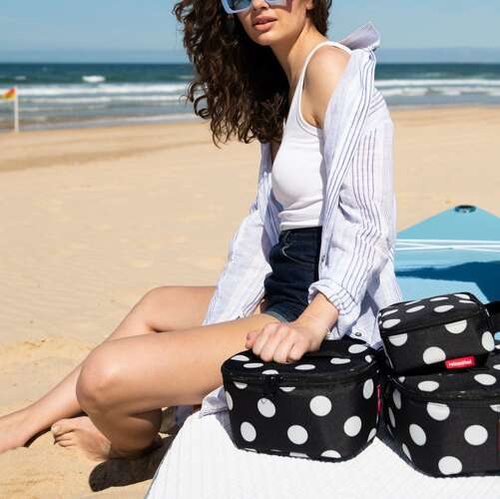 Torba coolerbag S pocket dots white REISENTHEL