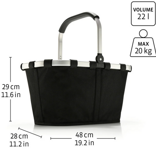 Koszyk carrybag frame glossy dots black REISENTHEL