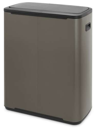 Kosz Bo Touch Bin 2x30 l platynowy BRABANTIA