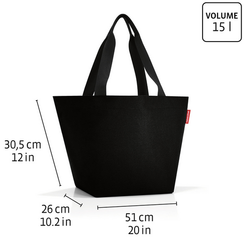 Torba shopper M leo nero REISENTHEL
