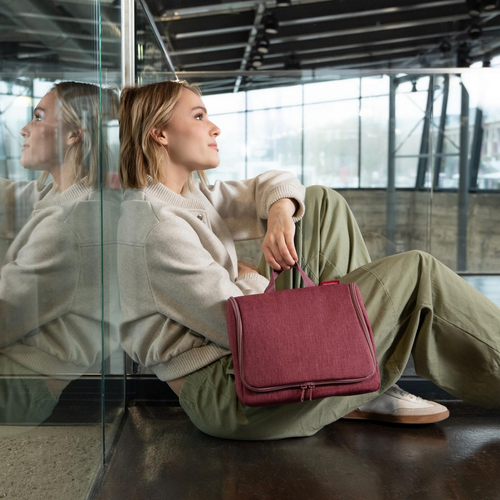 Kosmetyczka toiletbag XL twist maroon REISENTHEL
