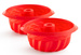Zestaw 2 foremek na babkę 15 cm czerwona LEKUE