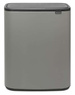 Kosz Bo Touch Bin 2x30 l Concrete Grey powłoka mineralna BRABANTIA