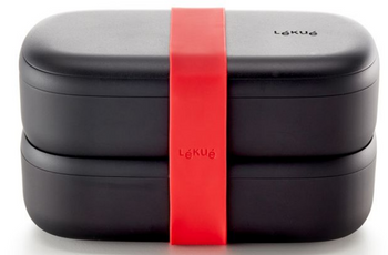 LunchBox To Go 2x500 ml czarny edycja limitowana LEKUE