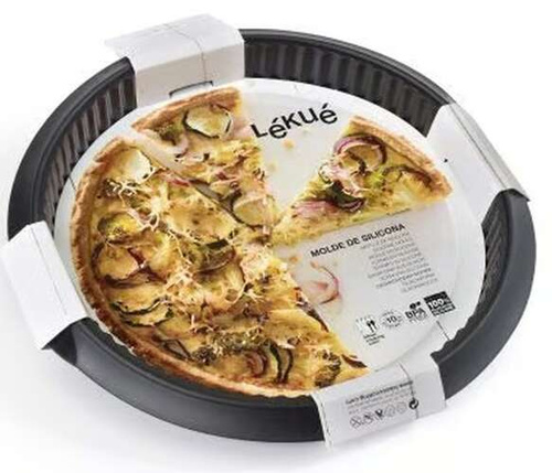 Silikonowa forma na tartę 28 cm czerwona LEKUE