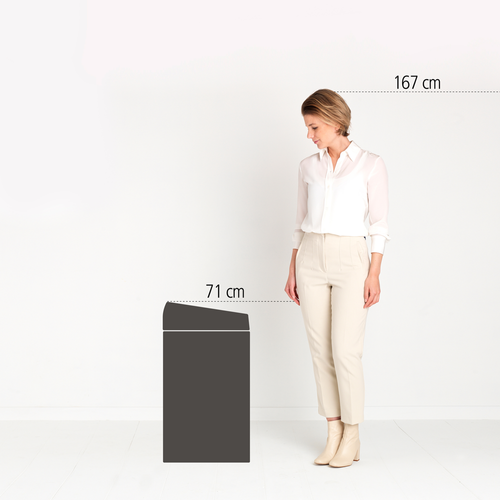 Kosz Touch Bin 60l biały BRABANTIA