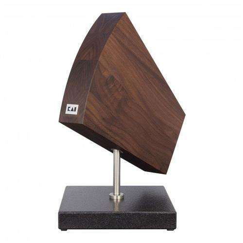 Magnetyczny, obrotowy stojak na noże orzech KAI