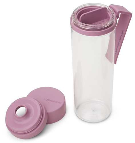 Butelka na wodę 500 ml z sitkiem Make&Take Lilac Pink BRABANTIA