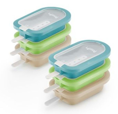 Zestaw 6 foremek do lodów Mediterranean Ice Lolly Moulds LEKUE