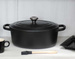 Owalna brytfanna żeliwna 33cm czarna LE CREUSET