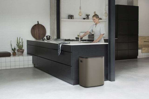 Kosz Bo Touch Bin 2x30 l platynowy BRABANTIA
