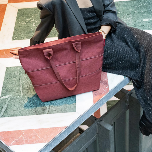 Torba shopper e1 twist maroon REISENTHEL