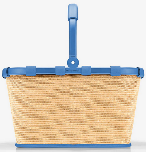Koszyk carrybag raffia blue REISENTHEL