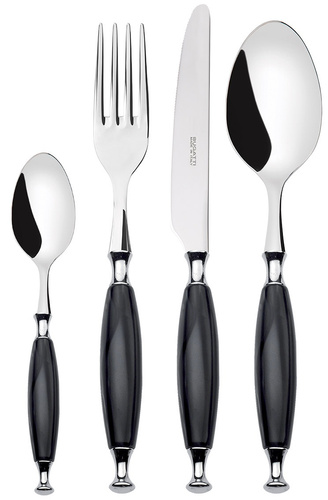 Zestaw sztućców 24 el. (na 6 osób) Country Black BUGATTI 