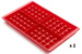 Forma do pieczenia gofrów (2 sztuki) silikonowa czerwona LEKUE 