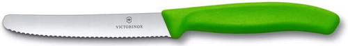 Nóż ząbkowany 11cm Swiss Classic zielony VICTORINOX