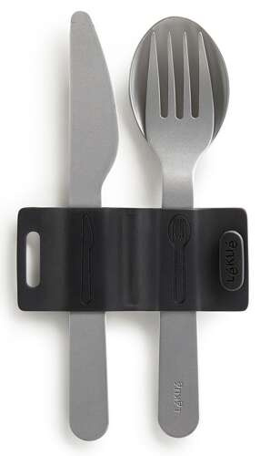 Zestaw sztućców To Go silver LEKUE