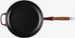 Patelnia żeliwna 28 cm z drewnianym uchwytem garnet LE CREUSET
