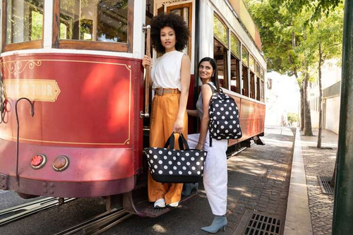 Torba shoppingbasket dots white REISENTHEL