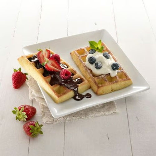 Forma do pieczenia gofrów (2 sztuki) silikonowa czerwona LEKUE 