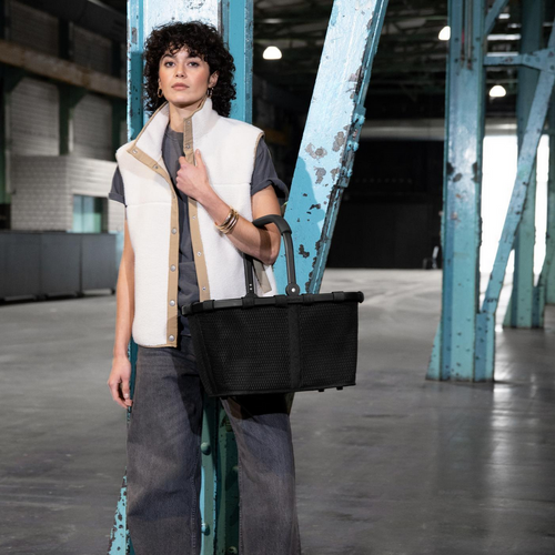 Koszyk carrybag mesh black REISENTHEL