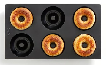 Forma do pieczenia pączków silikonowa czarna LEKUE