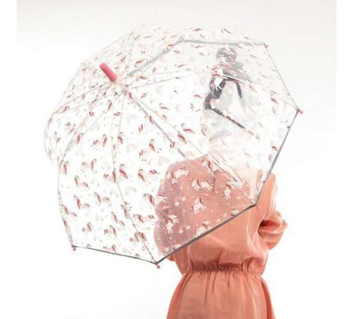 Długi parasol dziecięcy, przezroczysty, jednoroże, SMATI