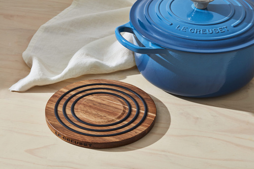 Podkładka magnetyczna 20 cm drewno akacjowe LE CREUSET