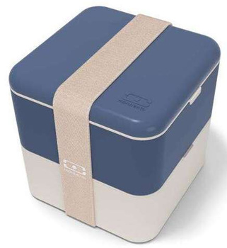 Lunchbox Bento Square Blue Natura MONBENTO