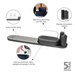 4-częściowy zestaw Organizer SinkStyle Mineral Infinite Grey BRABANTIA