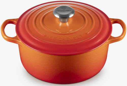 Brytfanna żeliwna okrągła 24 cm płomienna LE CREUSET