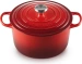 Brytfanna żeliwna okrągła 26cm 6,3l wiśniowa LE CREUSET