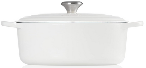 Brytfanna żeliwna owalna 29 cm biała LE CREUSET